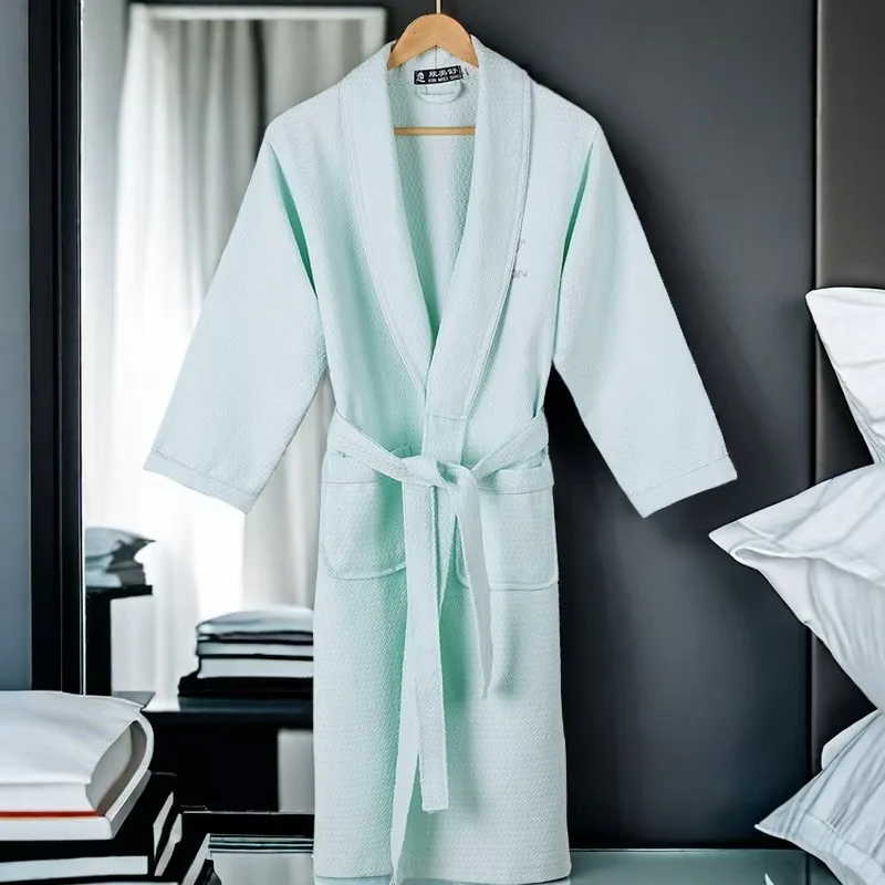 Cotton Waffle Night Robe Women Solid Knitted Elegant V Neck Pajamas with Belt Harajuku Bathrobe Night Wears for Women
Cotton Waffle Night Robe Women Solid Knitted Elegant V Neck Pajamas with Belt Harajuku Bathrobe Night Wears for Women