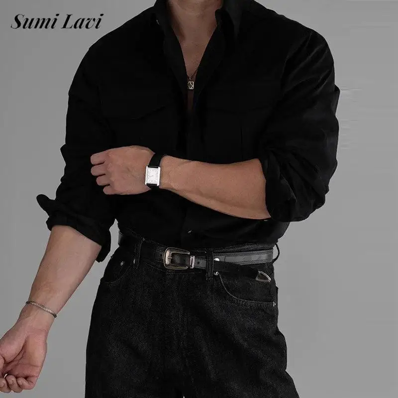 Streetwear Vintage Mens Cargo Shirts Spring Daily Casual Multi Pocket Long Sleeve Buttoned Shirt Men Stylish Solid Color Shirts
Streetwear Vintage Mens Cargo Shirts Spring Daily Casual Multi Pocket Long Sleeve Buttoned Shirt Men Stylish Solid Color Shirts