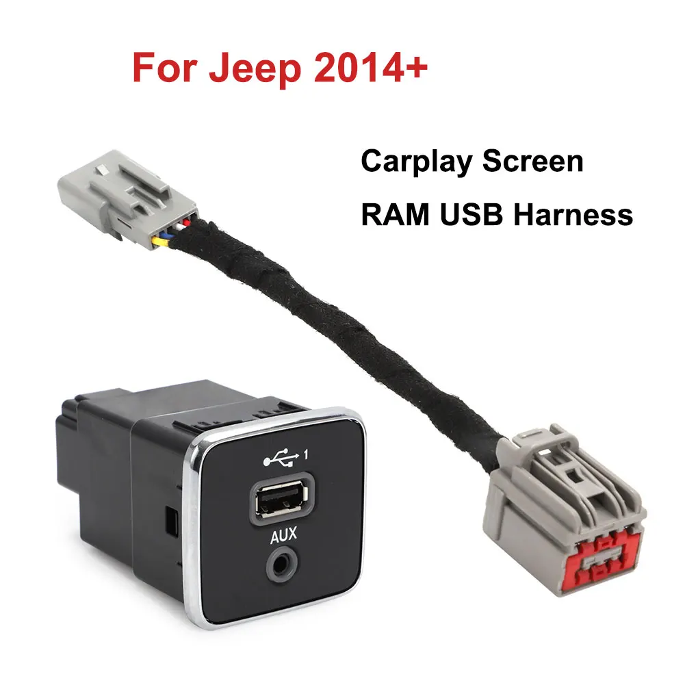 Car Carplay Screen Matching and Upgrade MEDIA CENTER HUB RAM USB Harness Adapter For 2014+ Jeep
Car Carplay Screen Matching and Upgrade MEDIA CENTER HUB RAM USB Harness Adapter For 2014+ Jeep