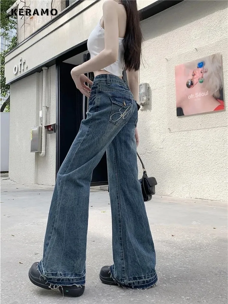 Sexy Full Length Street Retro Denim Trouser Women's Grunge Casual Trashy 2000s High Waist Jeans Y2K Eclectic Vintage Emo Pants
Sexy Full Length Street Retro Denim Trouser Women's Grunge Casual Trashy 2000s High Waist Jeans Y2K Eclectic Vintage Emo Pants