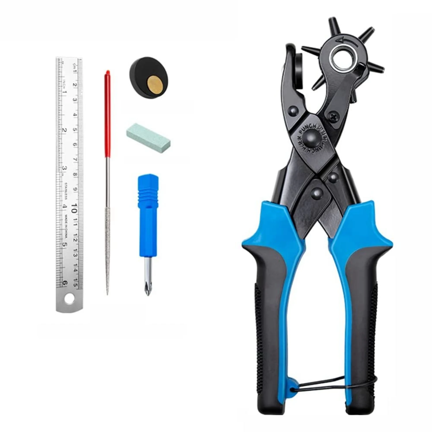 Enhance leather crafting craftsmanship with this indispensable, premium leatherworking toolset boasting versatile interchangeabl
Enhance leather crafting craftsmanship with this indispensable, premium leatherworking toolset boasting versatile interchangeabl