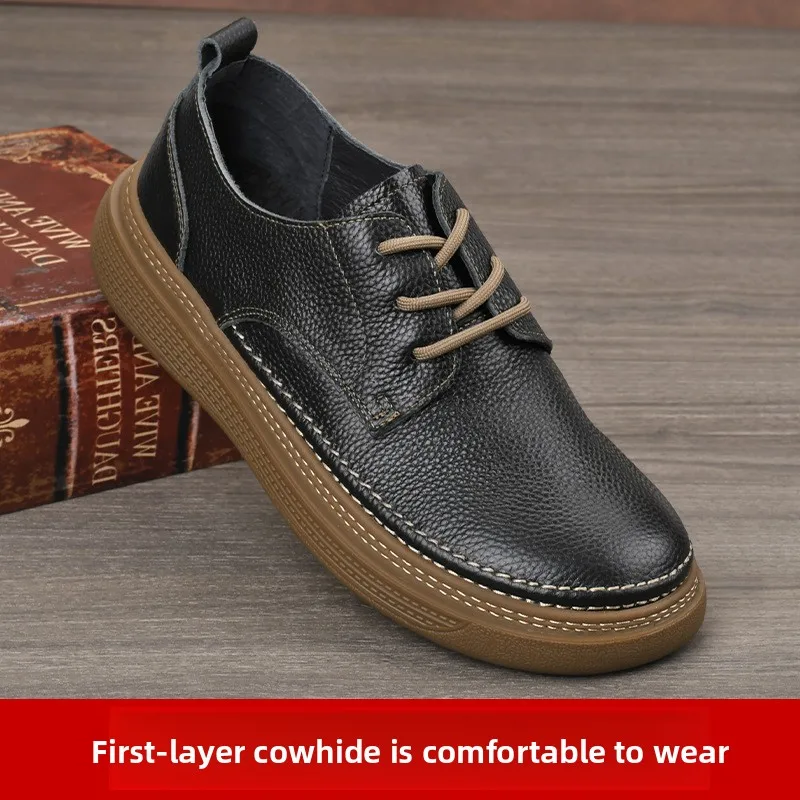 British Style Casual Men Dress Shoes Retro Business Commuting Leather Shoes Comfortable Soft Sole Top Layer Cowhide Men's Shoes
British Style Casual Men Dress Shoes Retro Business Commuting Leather Shoes Comfortable Soft Sole Top Layer Cowhide Men's Shoes