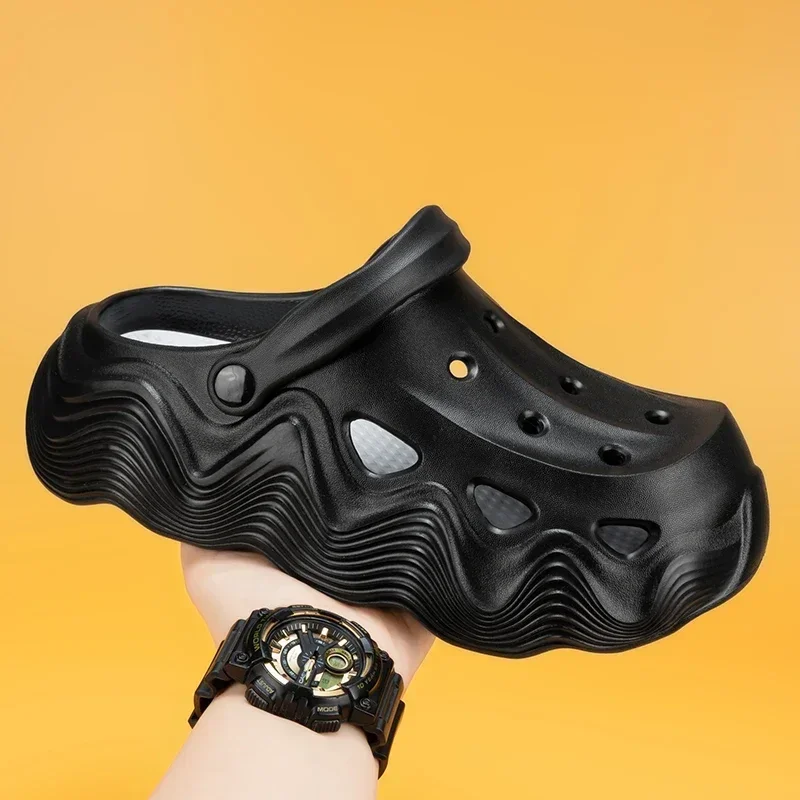 Thick Bottom Sandals Men Women Black White Slippers Outdoor Fashion Pearl Luxurious Diamond DIY Garden Sandals Clogs Water Shoes
Thick Bottom Sandals Men Women Black White Slippers Outdoor Fashion Pearl Luxurious Diamond DIY Garden Sandals Clogs Water Shoes