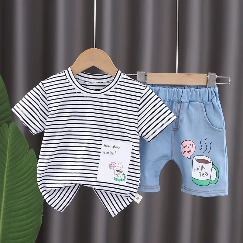 New Summer Baby Clothes Suit Children Boys Clothing Set T-Shirt Shorts 2Pcs/Sets Toddler Casual Cotton Costume Kids Tracksuits
New Summer Baby Clothes Suit Children Boys Clothing Set T-Shirt Shorts 2Pcs/Sets Toddler Casual Cotton Costume Kids Tracksuits
