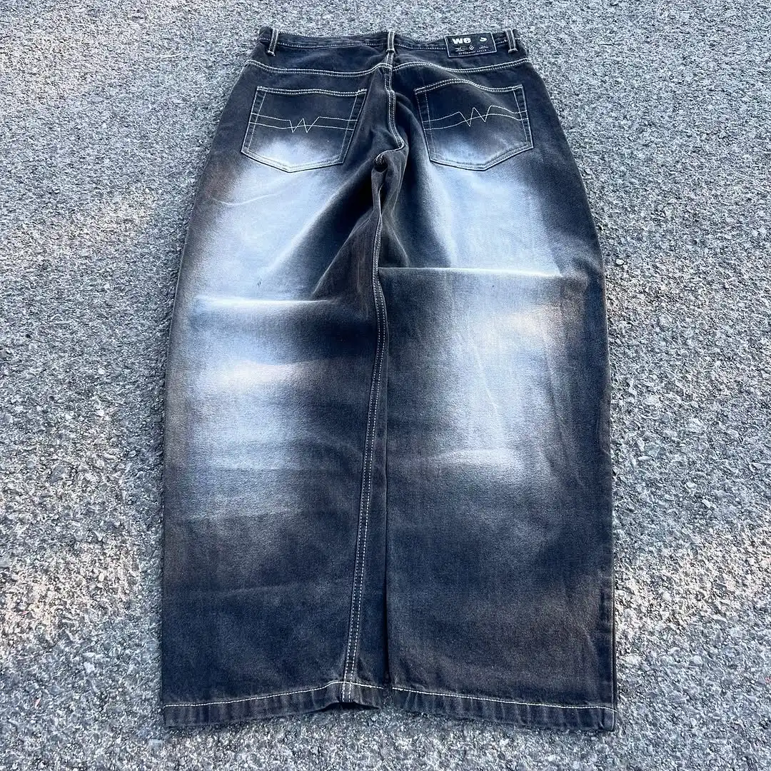 Harajuku Y2K New Hip Hop Webs Embroidered Straight Jeans Men Street Casual Loose Oversized Mopping Wide-leg Pants Couple Jeans
Harajuku Y2K New Hip Hop Webs Embroidered Straight Jeans Men Street Casual Loose Oversized Mopping Wide-leg Pants Couple Jeans