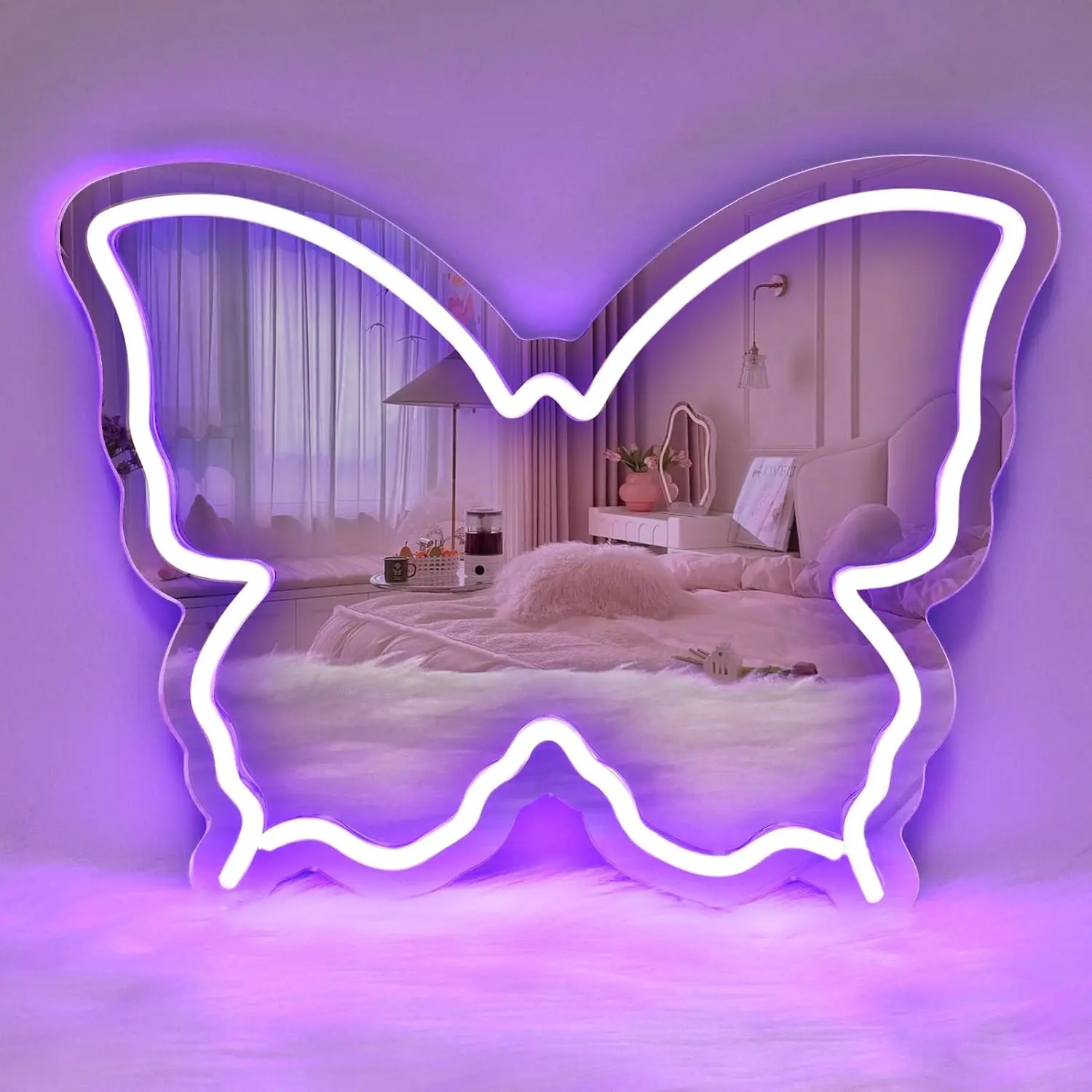 Butterfly Mirror Neon Sign Club LED Neon Light Sign for Bedroom Bar Living Room Cinema Game Room Decor Birthday Wedding Gifts
Butterfly Mirror Neon Sign Club LED Neon Light Sign for Bedroom Bar Living Room Cinema Game Room Decor Birthday Wedding Gifts