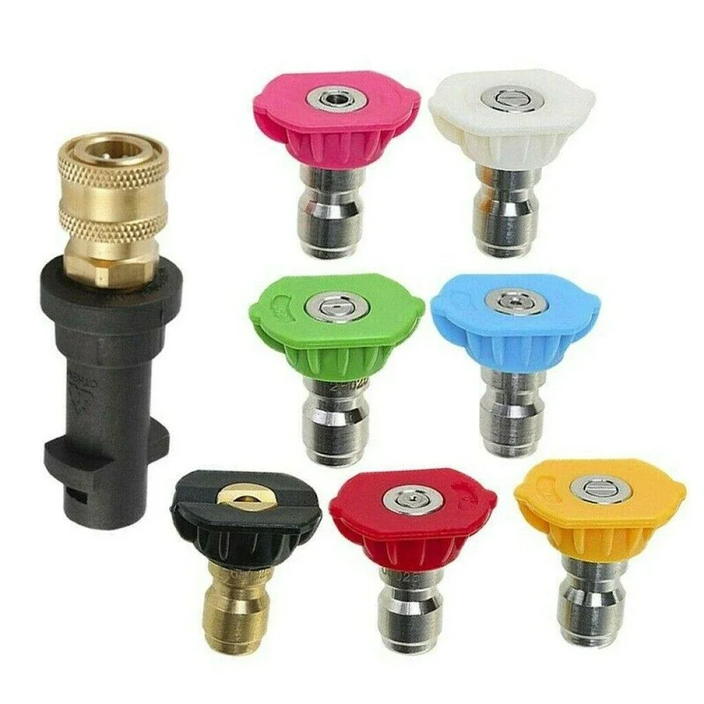 Adapter Spray Nozzles Sprinklers Nozzles Pressure Washer Water Irrigation 1 Set For Karcher Garden K2 K3 K4 K5
Adapter Spray Nozzles Sprinklers Nozzles Pressure Washer Water Irrigation 1 Set For Karcher Garden K2 K3 K4 K5