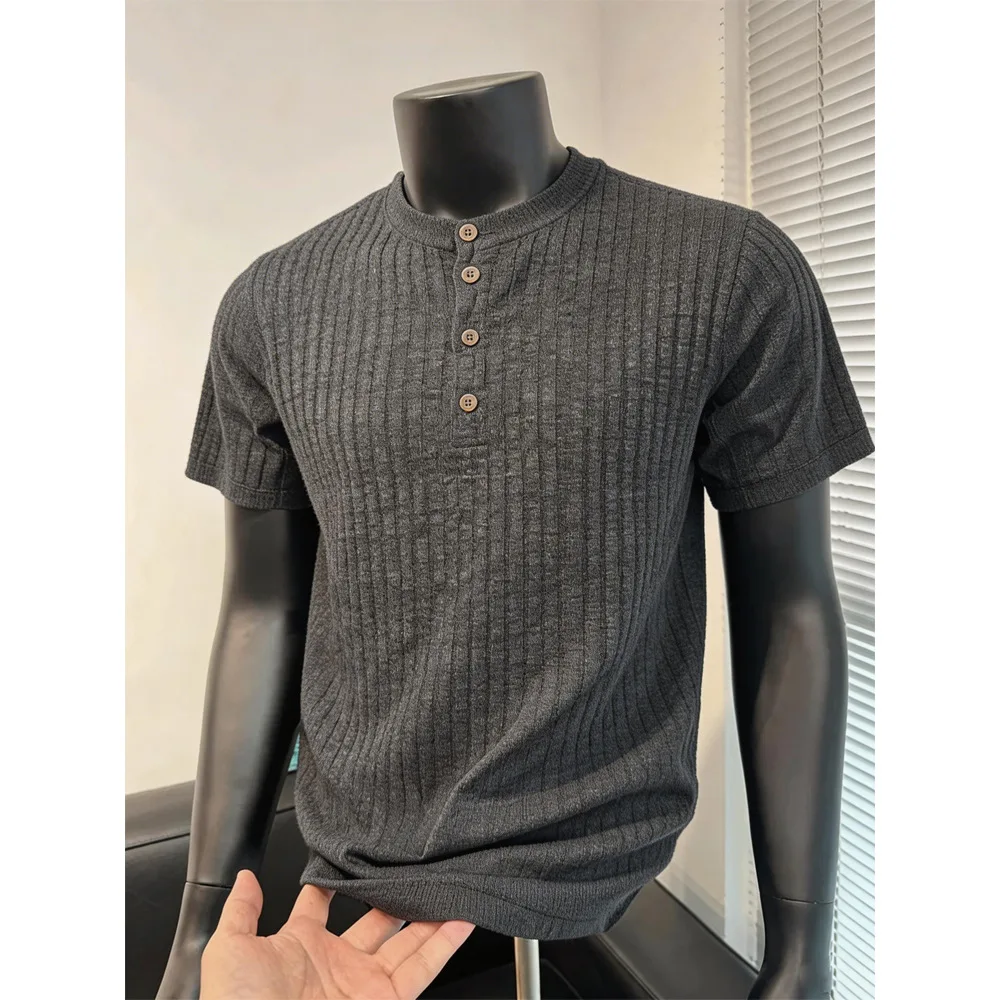 2026 Summer New Men's Old Money Style Short-Sleeved Polo Shirt Men's Trendy Brand American Retro Henley Collar T-Shirt
2026 Summer New Men's Old Money Style Short-Sleeved Polo Shirt Men's Trendy Brand American Retro Henley Collar T-Shirt