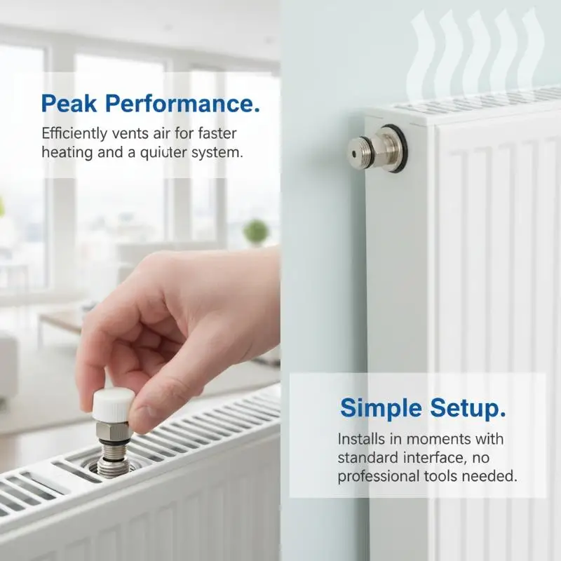 1Pcs Automatic Radiator Bleed Valve Secure Leak Free Installation For Water Heating System Home Living
1Pcs Automatic Radiator Bleed Valve Secure Leak Free Installation For Water Heating System Home Living