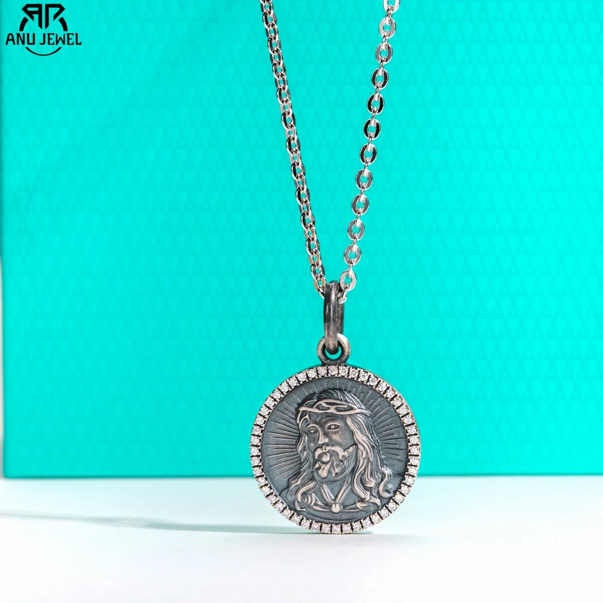 AnuJewel Jesus Relief Moissanites Necklace Pendant S999 Sterling Silver Amulet Medal Necklace for Men Women with Chain Jewelry
AnuJewel Jesus Relief Moissanites Necklace Pendant S999 Sterling Silver Amulet Medal Necklace for Men Women with Chain Jewelry