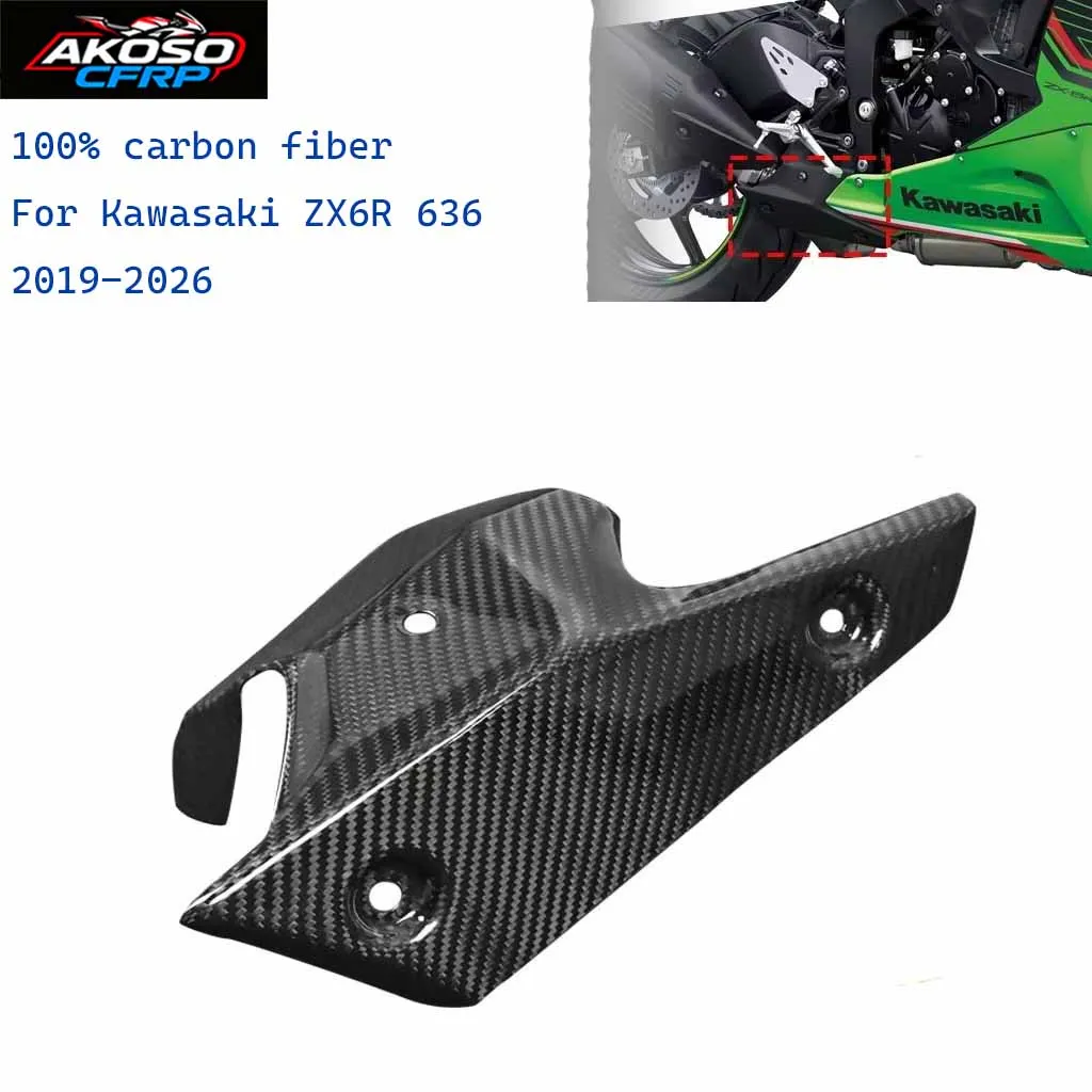 Fairing Motorcycle For Kawasaki ZX6R 636 2019-2026 100% Carbon Fiber Exhaust Pipe Cover Heat Shield Guard Accessories Protector
Fairing Motorcycle For Kawasaki ZX6R 636 2019-2026 100% Carbon Fiber Exhaust Pipe Cover Heat Shield Guard Accessories Protector
