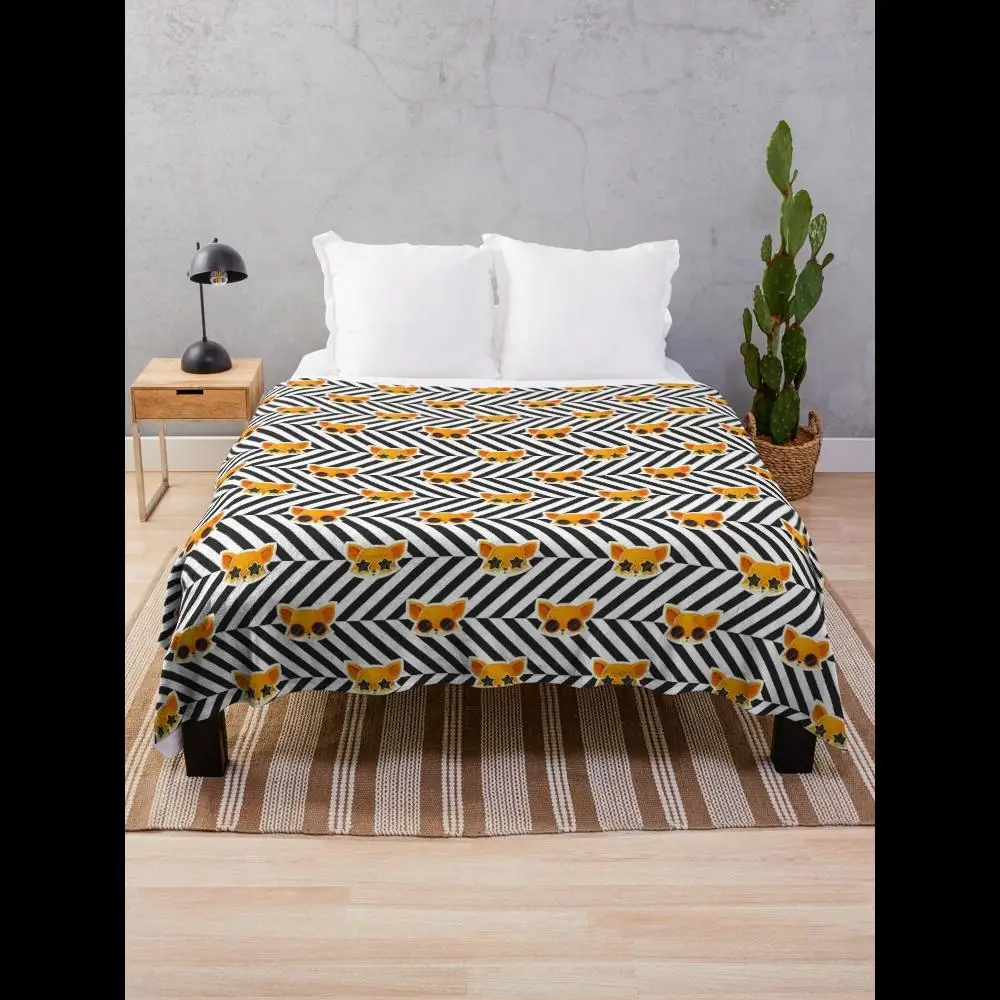 Sunglass Fox Striped Throw Blanket Soft Cozy Plush Comfortable Lightweight Indoor Outdoor Decorative Blanket for Sofa Bed
Sunglass Fox Striped Throw Blanket Soft Cozy Plush Comfortable Lightweight Indoor Outdoor Decorative Blanket for Sofa Bed
