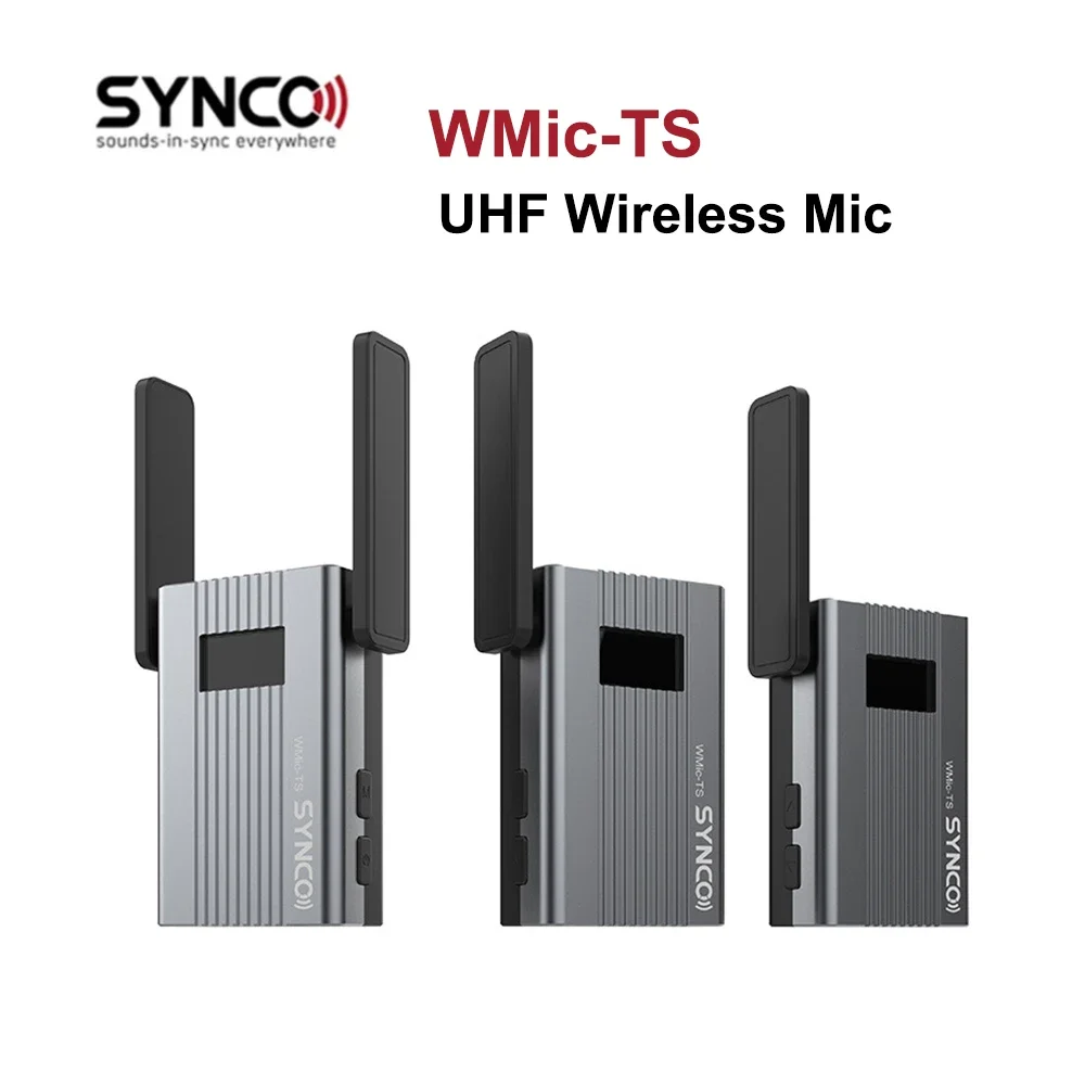 SYNCO WMic-TS Mini UHF Wireless Lapel Microphone Wireless Transmitter System 150m Dual Channel for Smartphone Record
SYNCO WMic-TS Mini UHF Wireless Lapel Microphone Wireless Transmitter System 150m Dual Channel for Smartphone Record