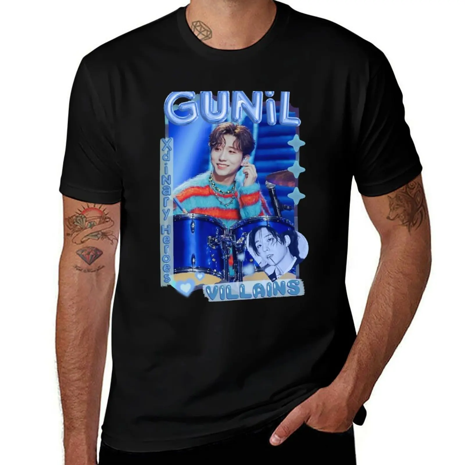 Gunil Xdinary Heroes Kpop Boy Band Cool Blue Collage Art Design T-Shirt topping shirts graphic tee shirts men
Gunil Xdinary Heroes Kpop Boy Band Cool Blue Collage Art Design T-Shirt topping shirts graphic tee shirts men