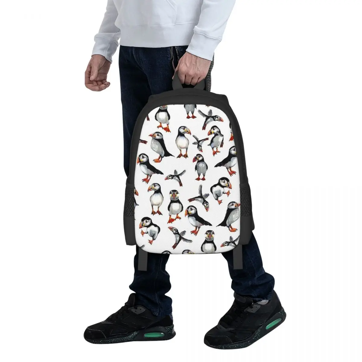 Студенческий рюкзак с рисунком Puffins, школьная сумка, походный рюкзак для путешествий, модная сумка для книг для мужчин и женщин, сумки на плечо
Студенческий рюкзак с рисунком Puffins, школьная сумка, походный рюкзак для путешествий, модная сумка для книг для мужчин и женщин, сумки на плечо