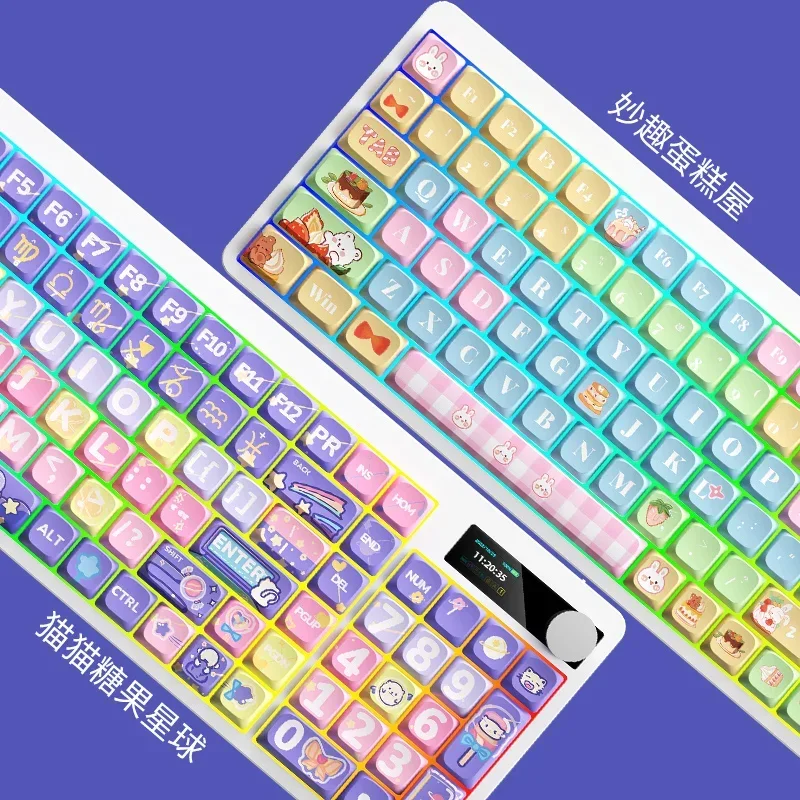 HEITIENIU YK100 101key Low Profile Switch Mechanical Keyboard Wireless Tri-mode RGB Backlight Office Gaming Keyboard With Screen
HEITIENIU YK100 101key Low Profile Switch Mechanical Keyboard Wireless Tri-mode RGB Backlight Office Gaming Keyboard With Screen
