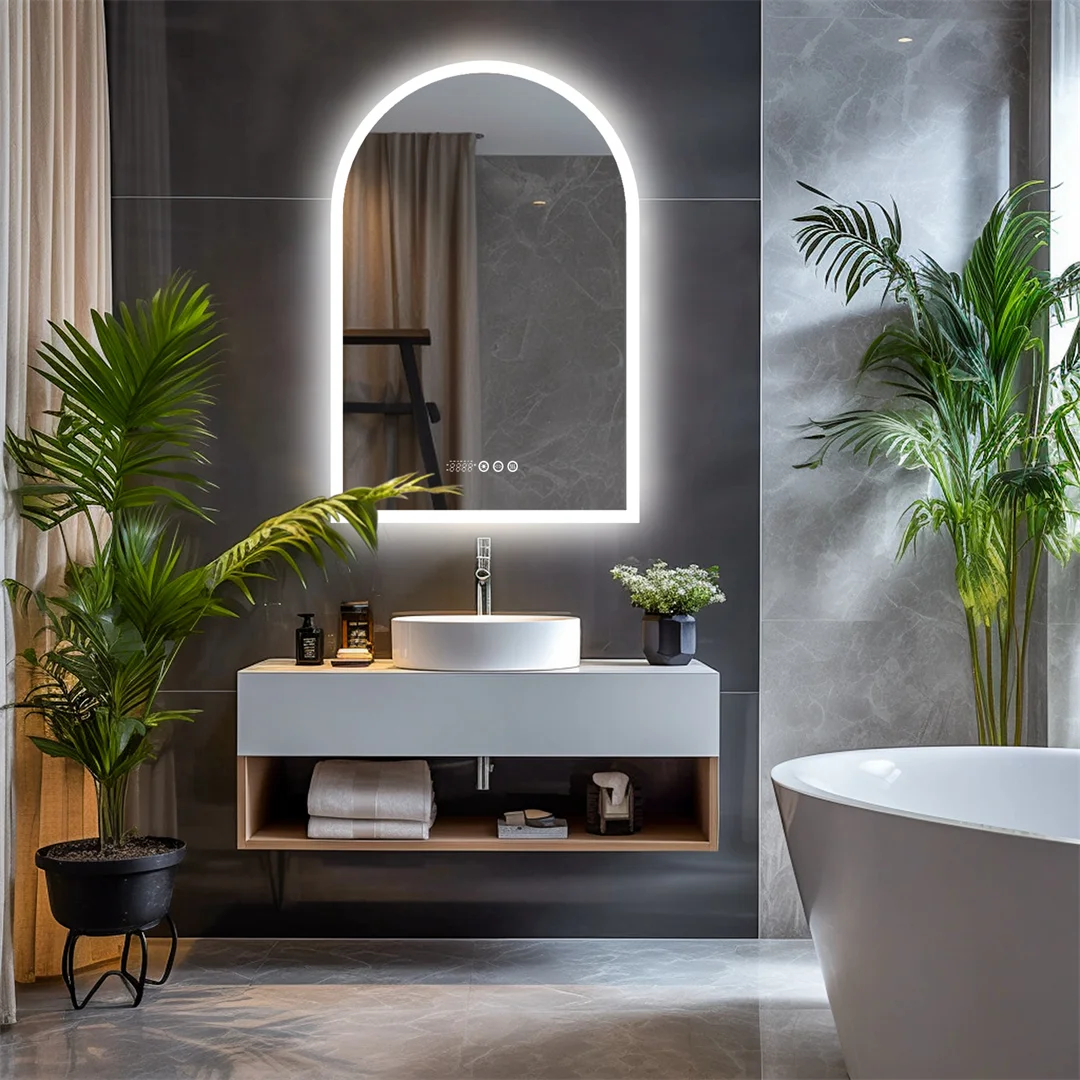 LUVODI 60x90cm Smart Bathroom Mirror LED Backlit Vanity Mirror with Touch Screen,Time And Temperature Display
LUVODI 60x90cm Smart Bathroom Mirror LED Backlit Vanity Mirror with Touch Screen,Time And Temperature Display