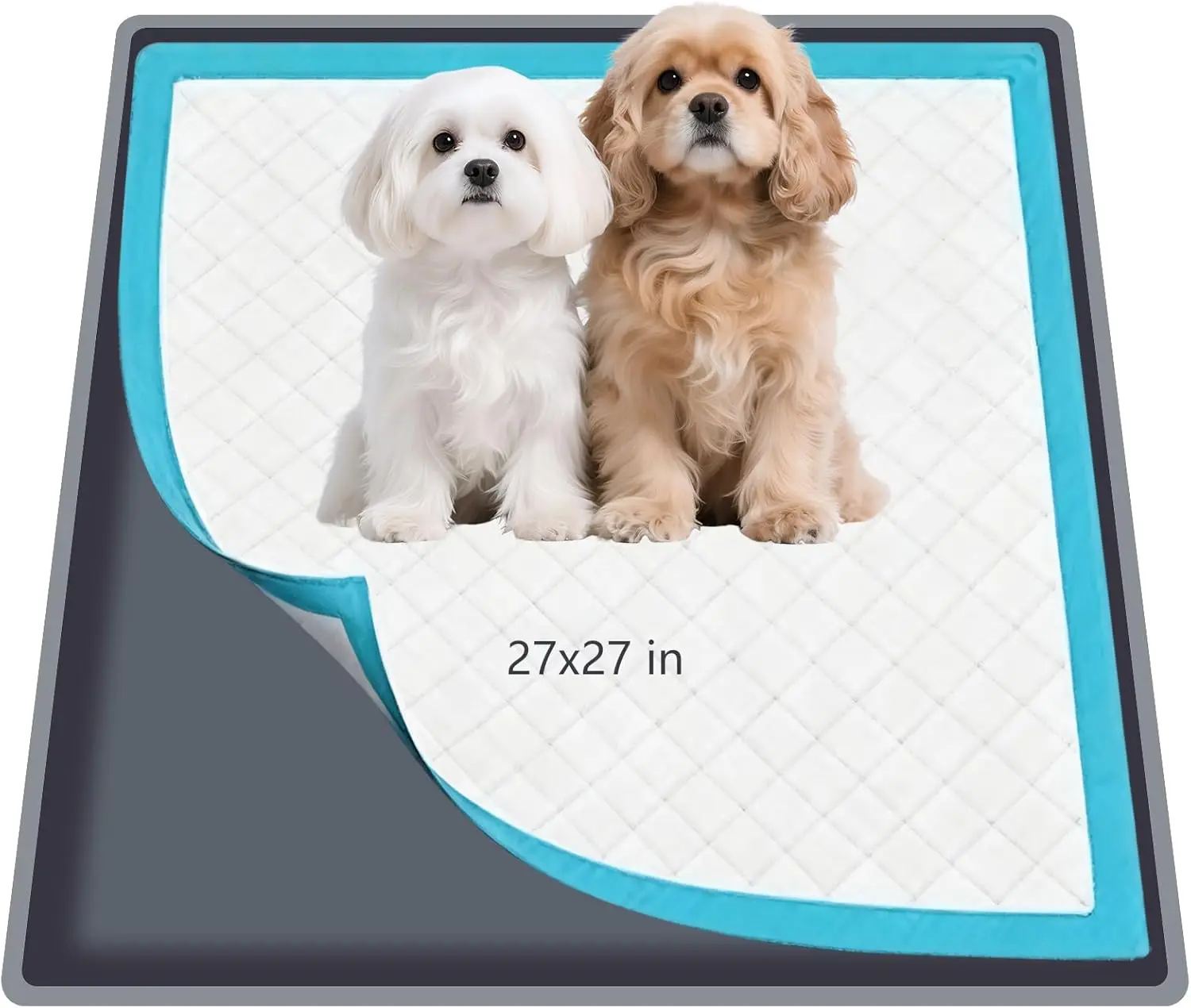 Silicone Dog Pee Pad Holder for 27x27in Pads, Non-Slip Leak-Proof Tray with Raised Edges, Portable Puppy Training Mat
Silicone Dog Pee Pad Holder for 27x27in Pads, Non-Slip Leak-Proof Tray with Raised Edges, Portable Puppy Training Mat