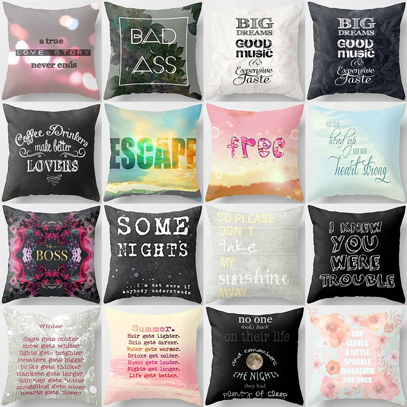 English Words Pillow Cases Short Velvet High Quality Square Thick Pillow Case Covers 45cmby45cm
English Words Pillow Cases Short Velvet High Quality Square Thick Pillow Case Covers 45cmby45cm