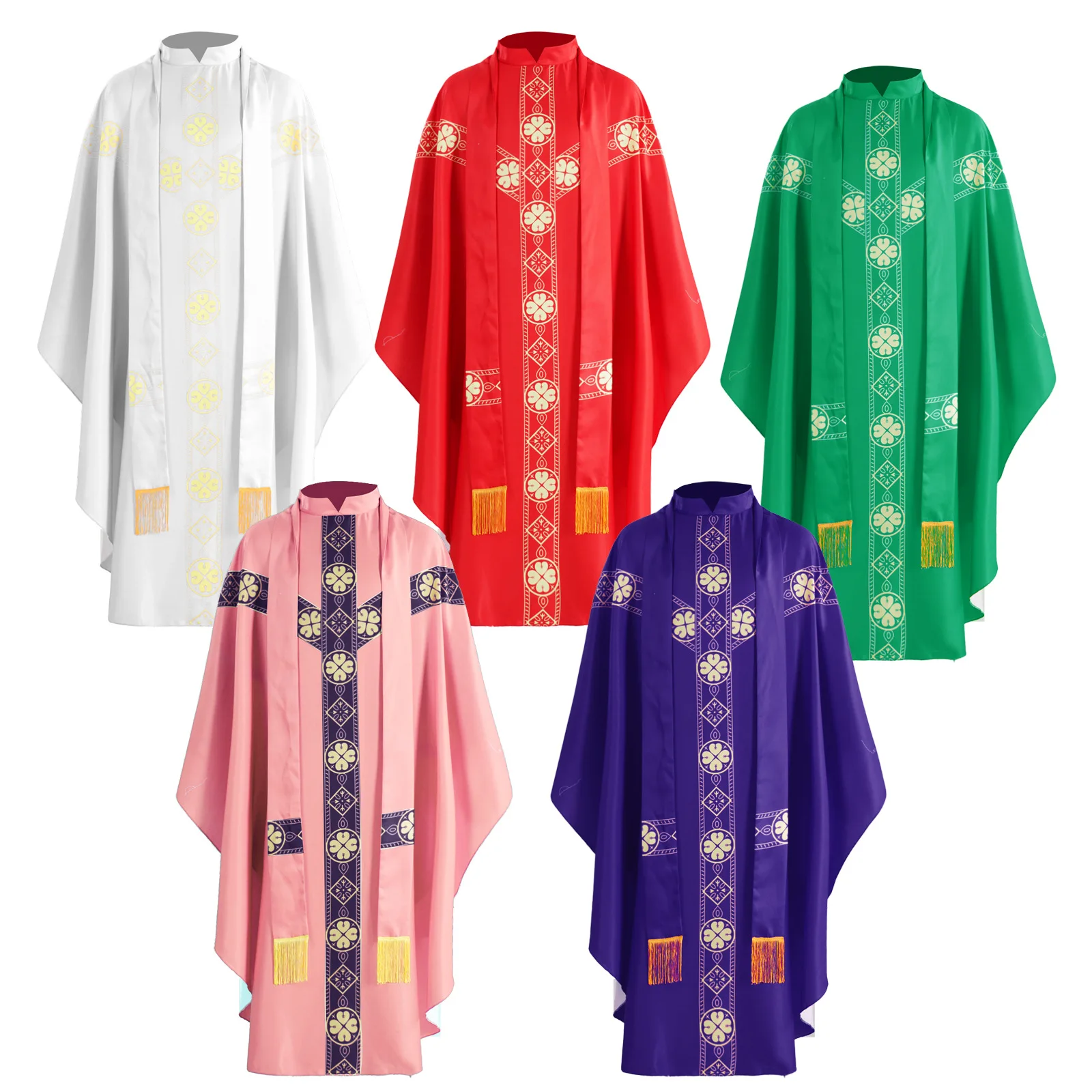 Halloween Medieval Priest Tassel Robe Long Cape Role-playing Costume Cosplay Long Gown Ethnic Stage Costume Women's Fashion
Halloween Medieval Priest Tassel Robe Long Cape Role-playing Costume Cosplay Long Gown Ethnic Stage Costume Women's Fashion