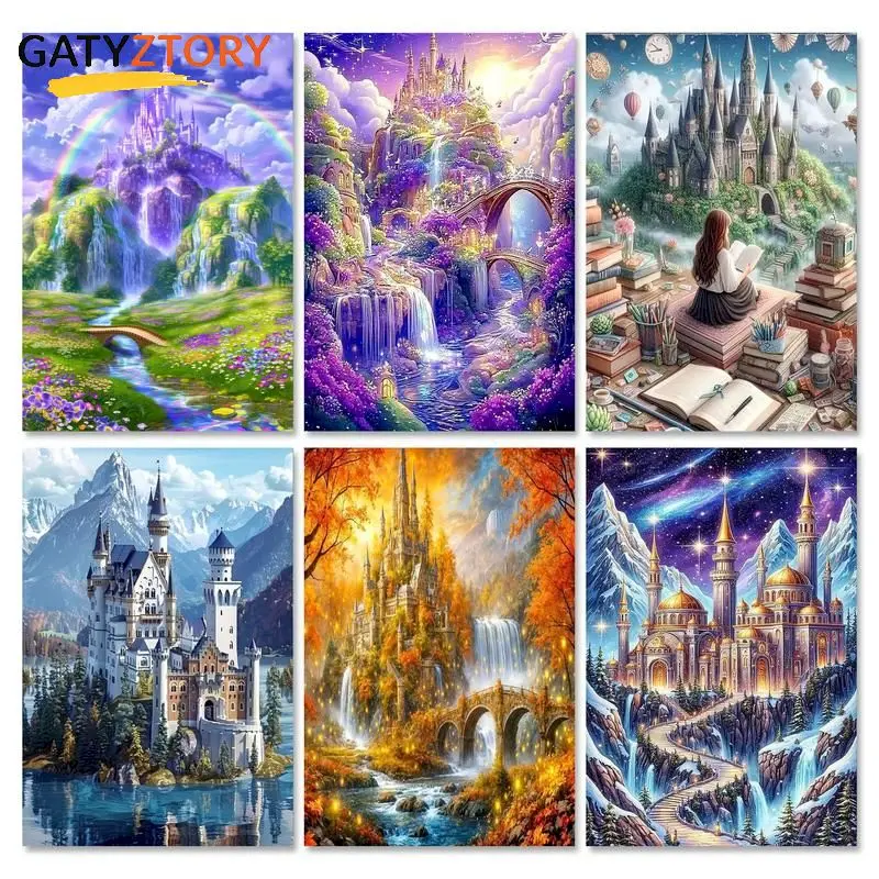 GATYZTORY Castle Paint By Numbers Handiwork Art Color by Numbers Kit Figure Easy Paint Home Decor Gift Diy Idea
GATYZTORY Castle Paint By Numbers Handiwork Art Color by Numbers Kit Figure Easy Paint Home Decor Gift Diy Idea