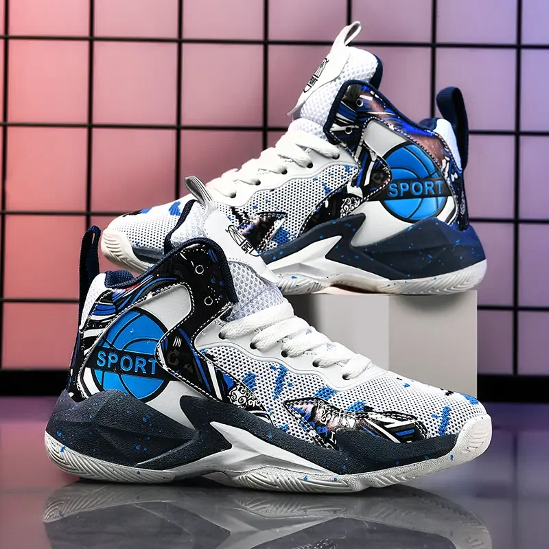 Brand Kids Basketball Shoes Non-slip Comfortable Basketball Sneakers for Boys Girls Outdoor Sports Shoes Children Training Shoe
Brand Kids Basketball Shoes Non-slip Comfortable Basketball Sneakers for Boys Girls Outdoor Sports Shoes Children Training Shoe