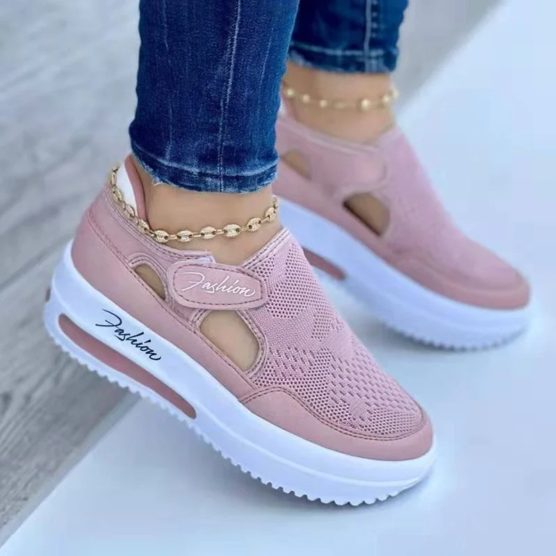 Women's Casual Mesh Breathable Shoes Thick Sole Velcro Sneakers Platform Ladies Walking Female Comfort Summer Sport Sandals
Women's Casual Mesh Breathable Shoes Thick Sole Velcro Sneakers Platform Ladies Walking Female Comfort Summer Sport Sandals