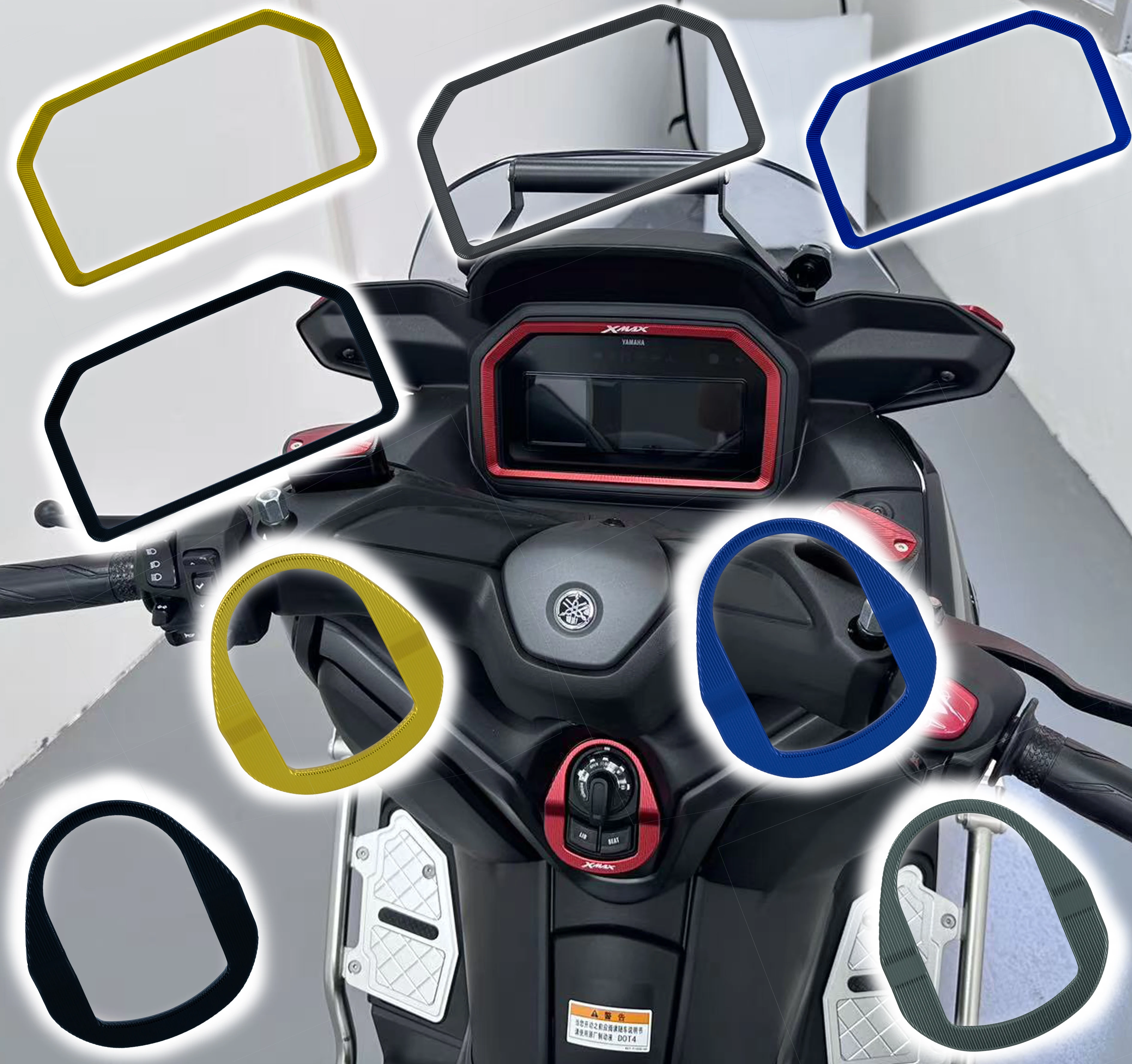 Motorcycle Accessories Electric Door Lock Dashboard Instrument Frame Cover Trim for YAMAHA XMAX 300 XMAX300 2025
Motorcycle Accessories Electric Door Lock Dashboard Instrument Frame Cover Trim for YAMAHA XMAX 300 XMAX300 2025