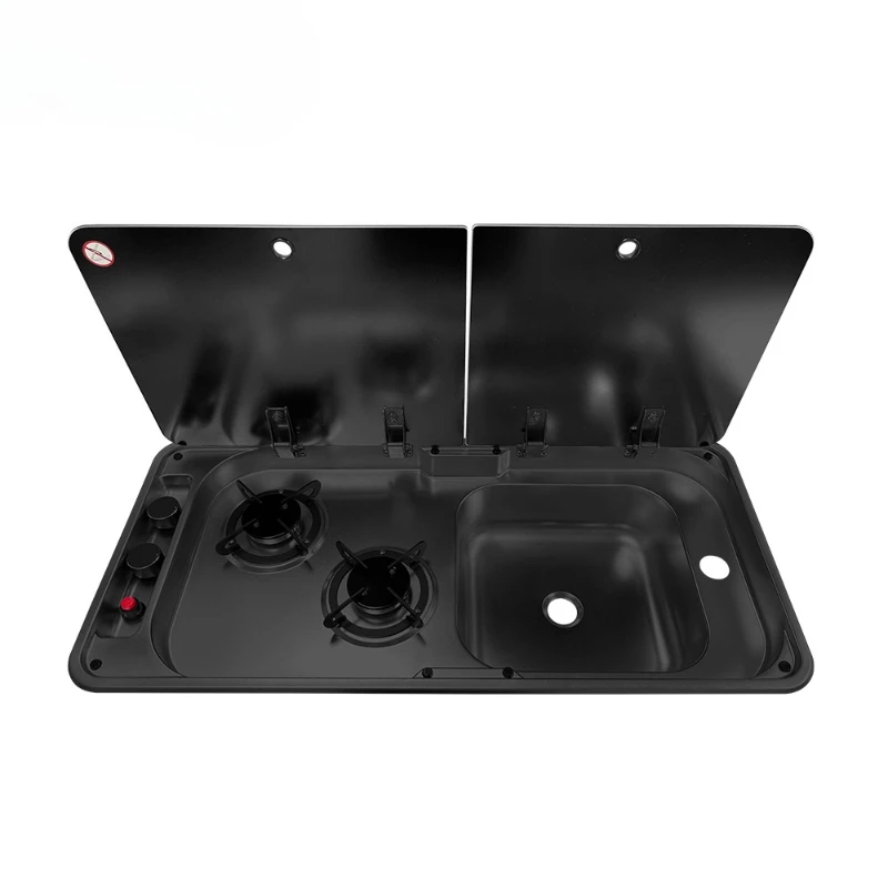Black Premium 304 Stainless Steel RV Cooktop-Sink Combos RV Sink and Stove for Caravan Boat Yacht Camper Marine Trailer
Black Premium 304 Stainless Steel RV Cooktop-Sink Combos RV Sink and Stove for Caravan Boat Yacht Camper Marine Trailer