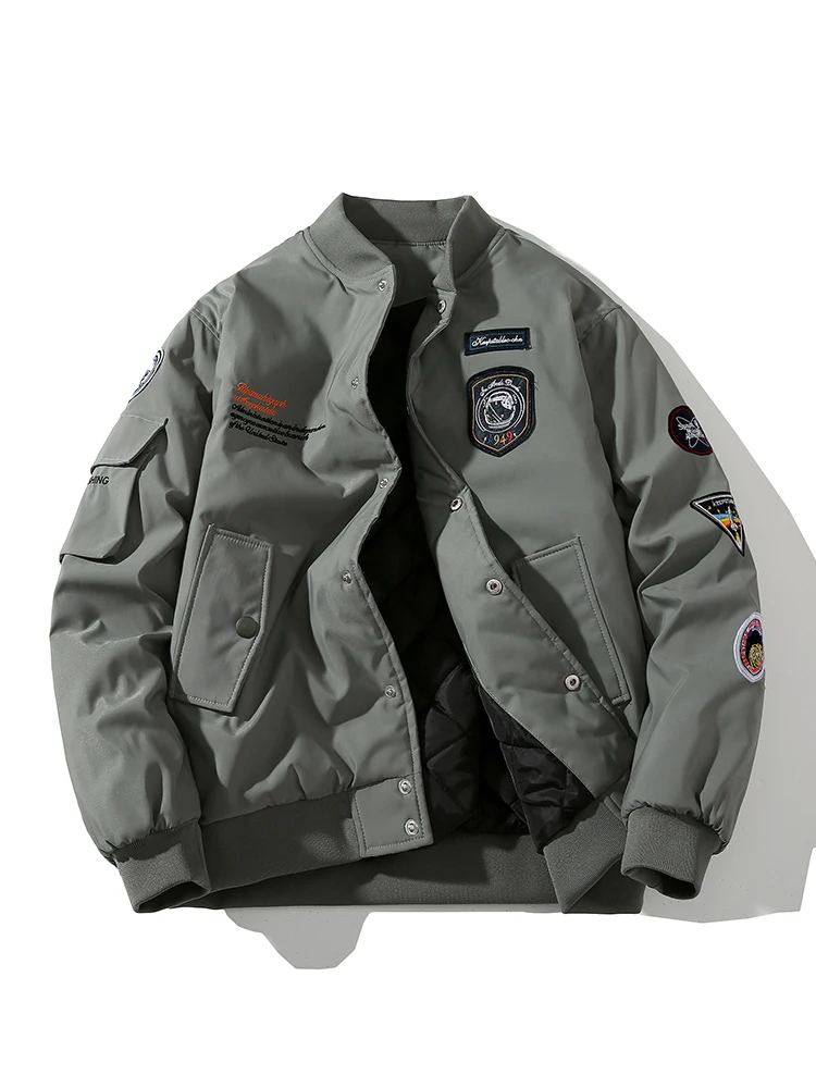 Retro American Sle Thiened Baseball Cotton Jaet Loose Pilot Coat Men's Faionable Casual Outerwear Warmth Guaranteed
Retro American Sle Thiened Baseball Cotton Jaet Loose Pilot Coat Men's Faionable Casual Outerwear Warmth Guaranteed