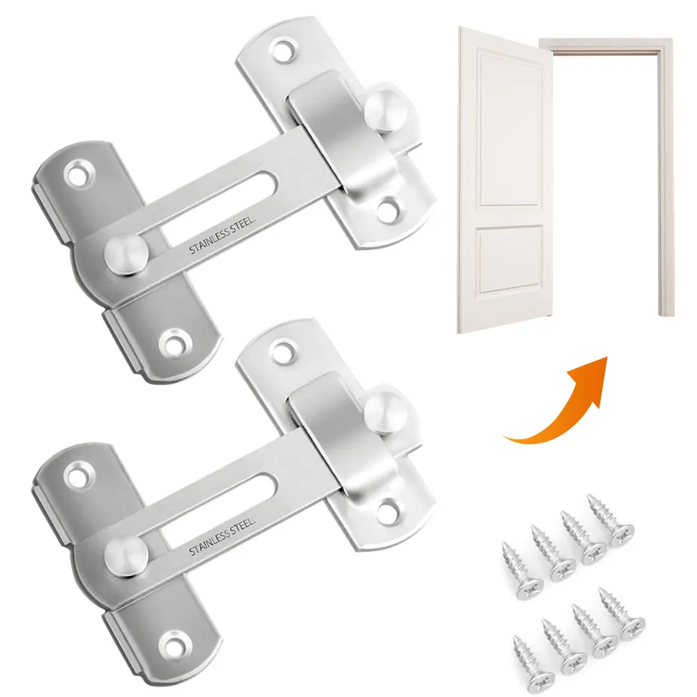 16Pcs Gate Latches Stainless Steel Door Latch Bolt Anti-Theft Safety Door Lock Furniture Fittings Hardware
16Pcs Gate Latches Stainless Steel Door Latch Bolt Anti-Theft Safety Door Lock Furniture Fittings Hardware