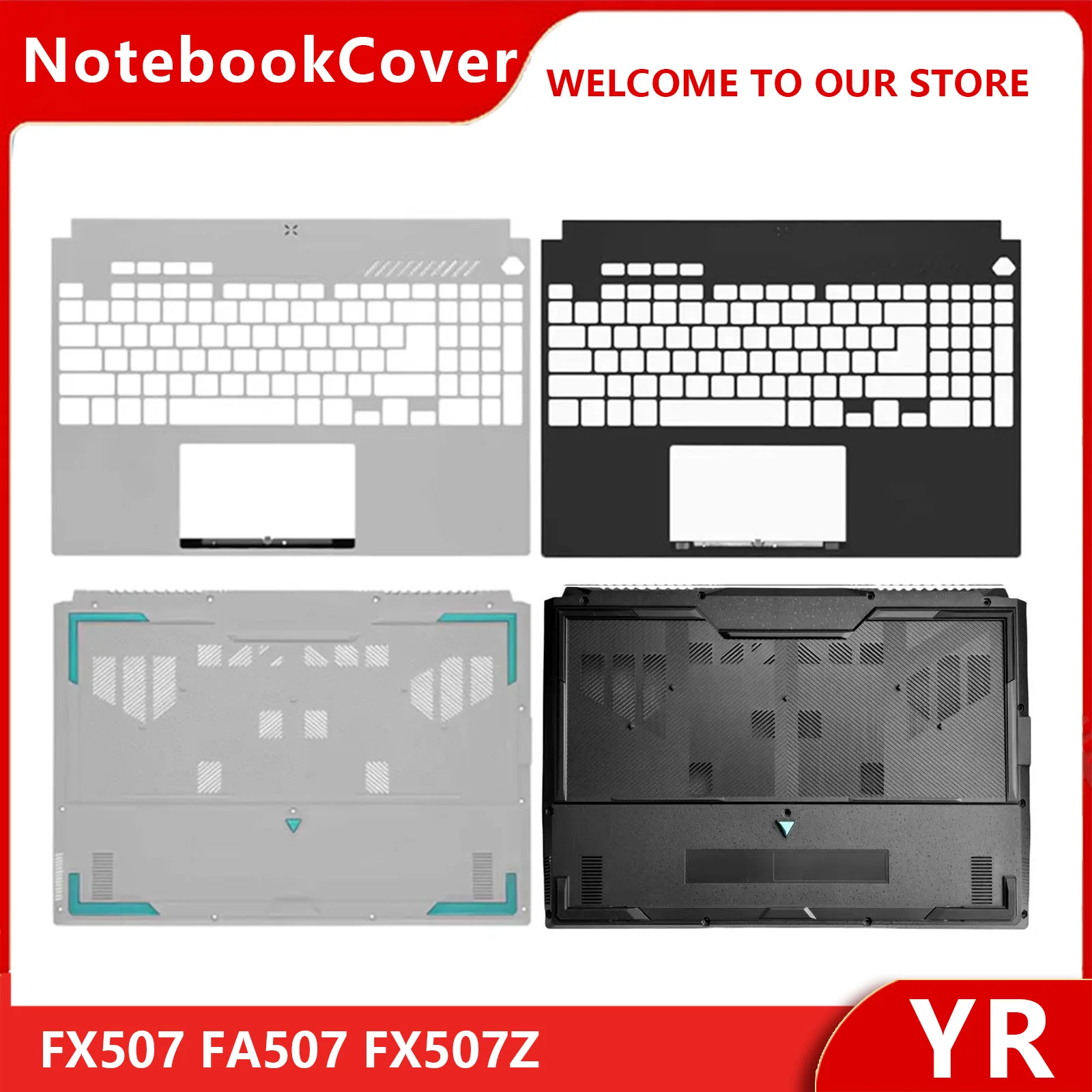 New For ASUS TUF Gaming F15 FX507 FA507 FA507Z FX507Z Laptop Palmrest Upper Top Lower Bottom Case Base Cover Black Lid 15.6 Inch
New For ASUS TUF Gaming F15 FX507 FA507 FA507Z FX507Z Laptop Palmrest Upper Top Lower Bottom Case Base Cover Black Lid 15.6 Inch