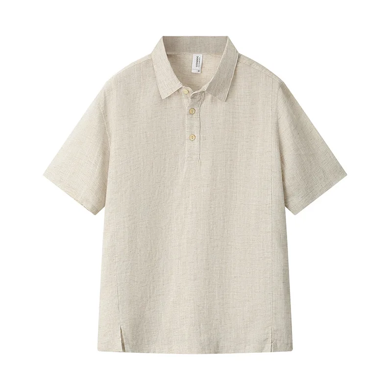 GDDQSDC Men's Linen Shirt, New Summer Style, Short Sleeve, Loose Fit, Thin, Solid Color, Collared Cotton Linen T-Shirt
GDDQSDC Men's Linen Shirt, New Summer Style, Short Sleeve, Loose Fit, Thin, Solid Color, Collared Cotton Linen T-Shirt