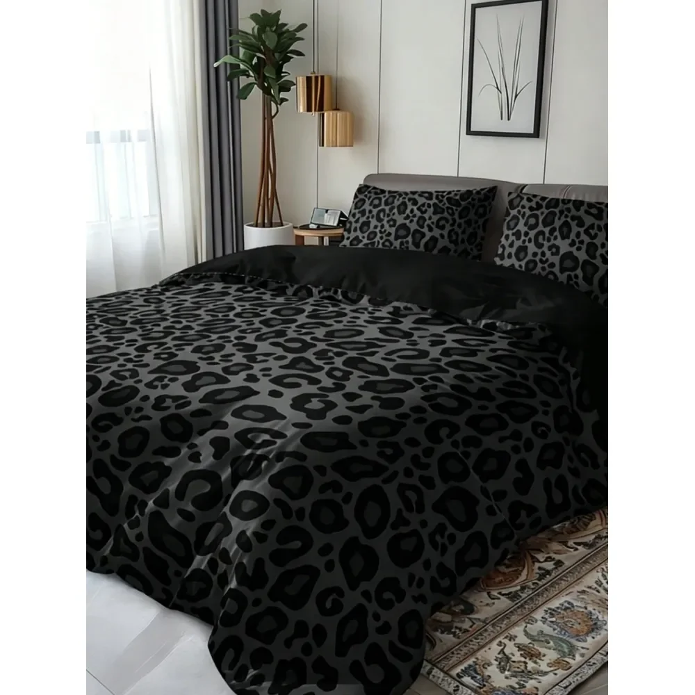 Luxury Black Leopard Print Gothic Style Bedding Set 1pc Duvet Cover 1 2pcs Pillowcase, Pillow Insert Not Included, Dark Animal
Luxury Black Leopard Print Gothic Style Bedding Set 1pc Duvet Cover 1 2pcs Pillowcase, Pillow Insert Not Included, Dark Animal