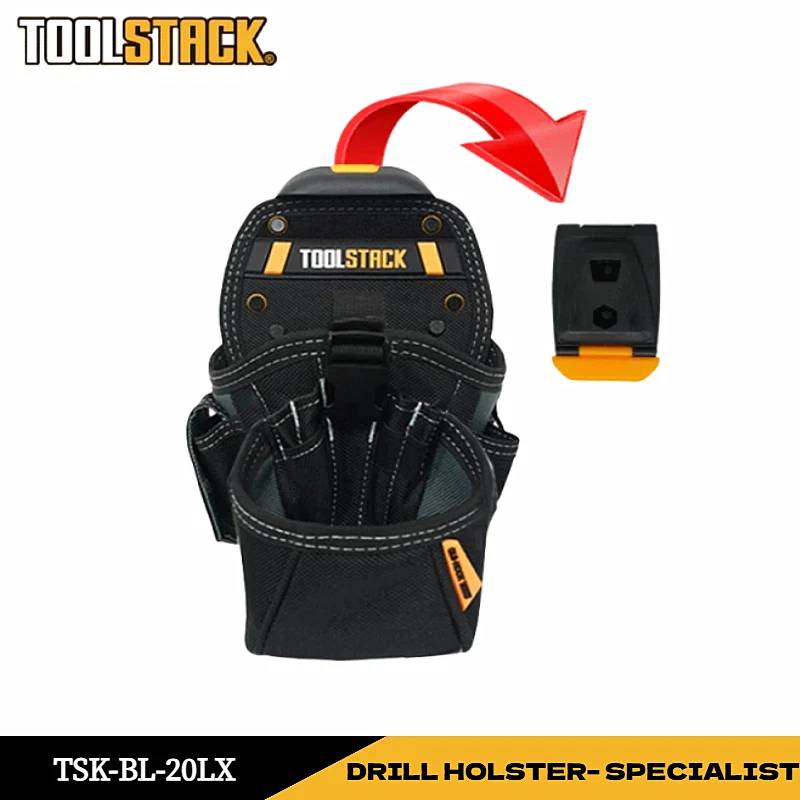 TOOLSTACK Drill Holster Specialist Hand Drill Belt Pouch Repair Installation Portable Storage Tool Bag Durable Work Waist Bag
TOOLSTACK Drill Holster Specialist Hand Drill Belt Pouch Repair Installation Portable Storage Tool Bag Durable Work Waist Bag