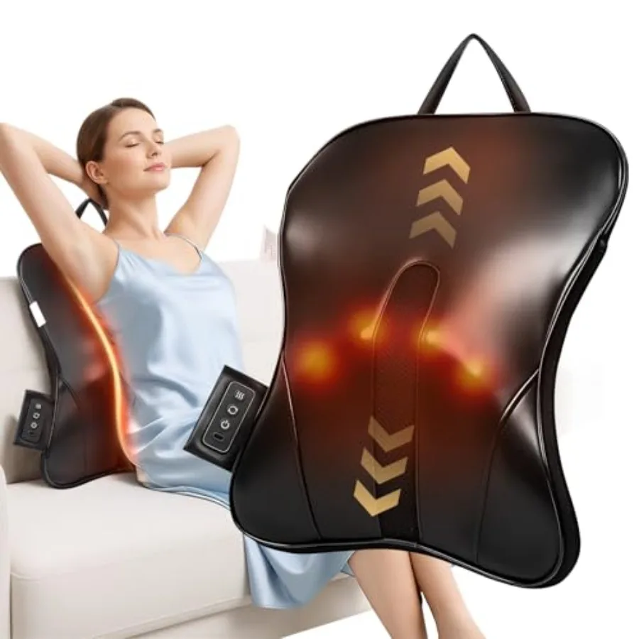 Wireless 2000mAh Shiatsu Neck and Back Massager with Heat3D Kneading Up Down Rolling for Neck Back Shoulder Pain Relief Portabl
Wireless 2000mAh Shiatsu Neck and Back Massager with Heat3D Kneading Up Down Rolling for Neck Back Shoulder Pain Relief Portabl