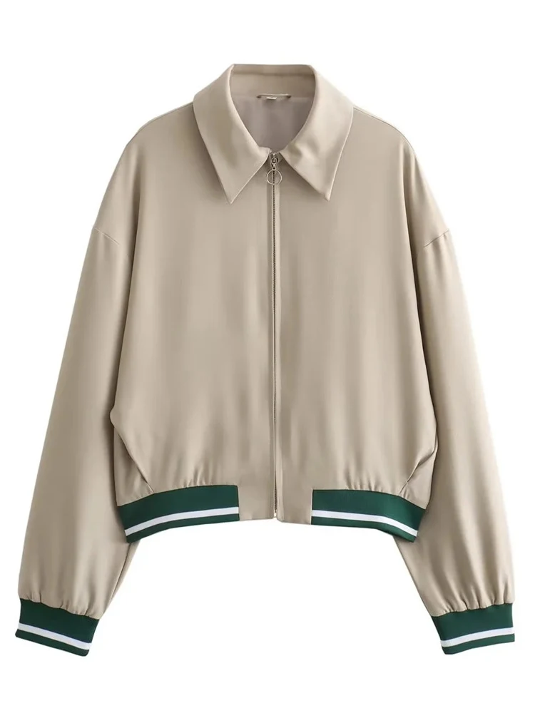 Women 2024 Casual Under Elastic Green Striped Print Loose Jackets Ladies Turn-Down Collar Long Sleeve Casual Loose Outwear
Women 2024 Casual Under Elastic Green Striped Print Loose Jackets Ladies Turn-Down Collar Long Sleeve Casual Loose Outwear