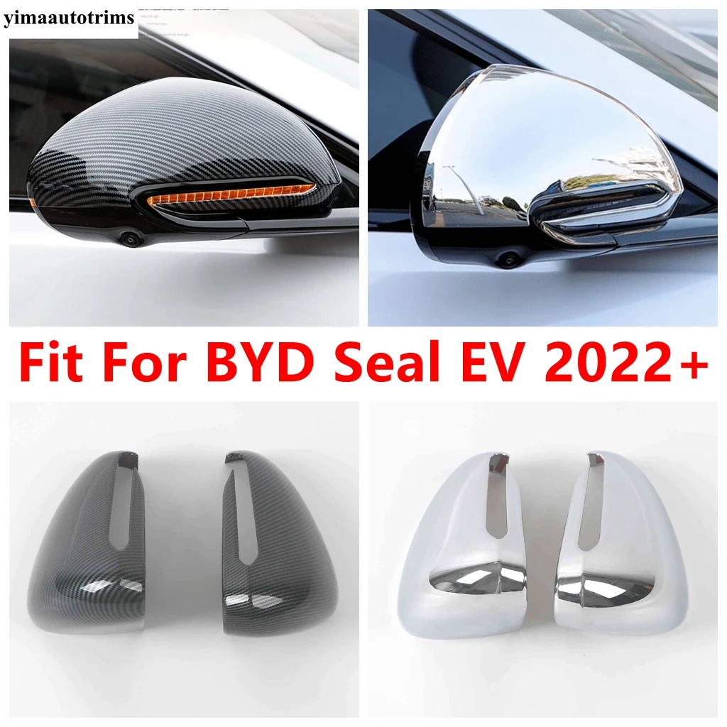 Rearview Mirror Cap Shell Decoration Protection Cover Trim For BYD Seal EV 2022 2023 2024 ABS Chrome / Carbon Fiber Accessories
Rearview Mirror Cap Shell Decoration Protection Cover Trim For BYD Seal EV 2022 2023 2024 ABS Chrome / Carbon Fiber Accessories