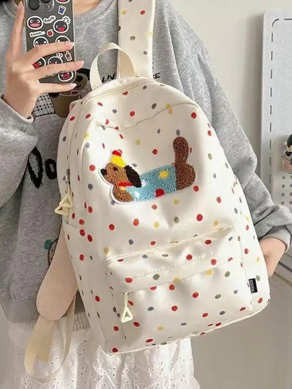 Ins Polka Dot Women's Backpack Multi-layer High Capacity School Bag for High School Students College Students And Business
Ins Polka Dot Women's Backpack Multi-layer High Capacity School Bag for High School Students College Students And Business