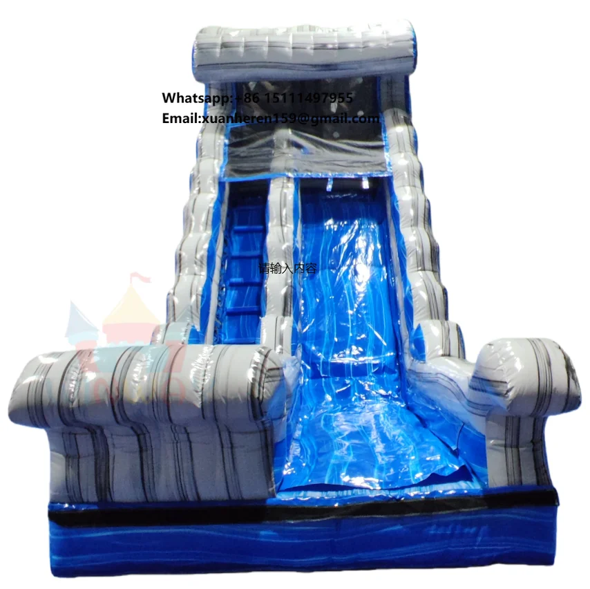 Hot-selling Outdoor Commercial Gray Blue Inflatable Water Slide Kids Water Playground for Summer Challenge & Event Rental
Hot-selling Outdoor Commercial Gray Blue Inflatable Water Slide Kids Water Playground for Summer Challenge & Event Rental