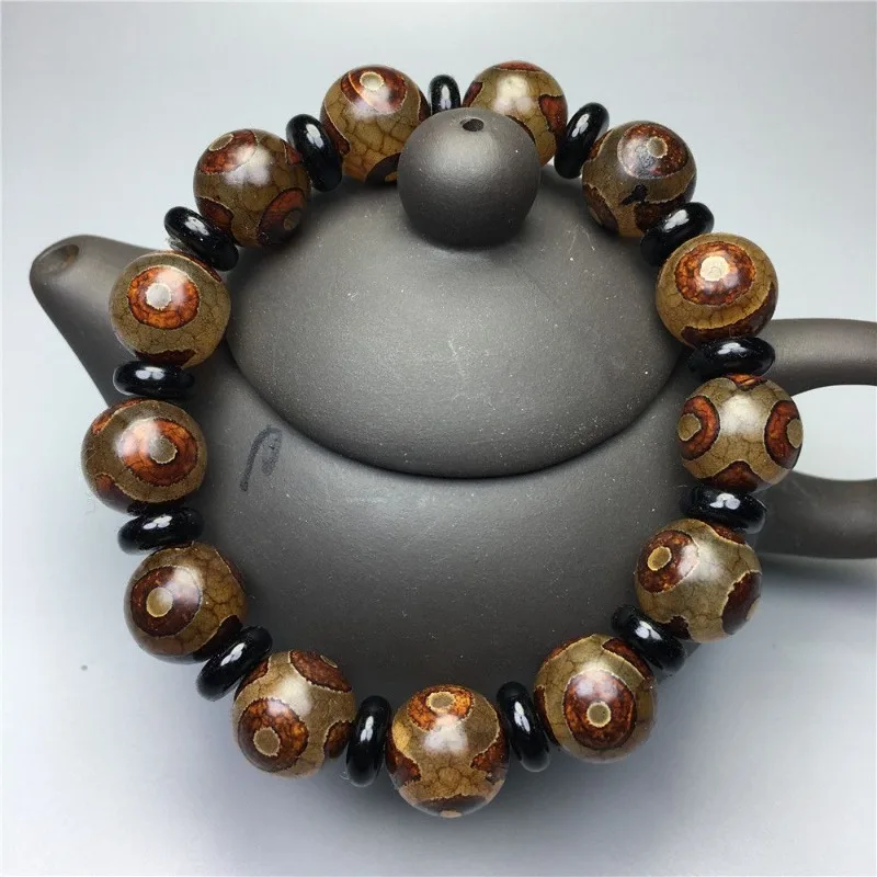 Elegant Natural Dzi Bead Bracelet, Exquisite Fashion Versatile Bracelet Jewelry
Elegant Natural Dzi Bead Bracelet, Exquisite Fashion Versatile Bracelet Jewelry