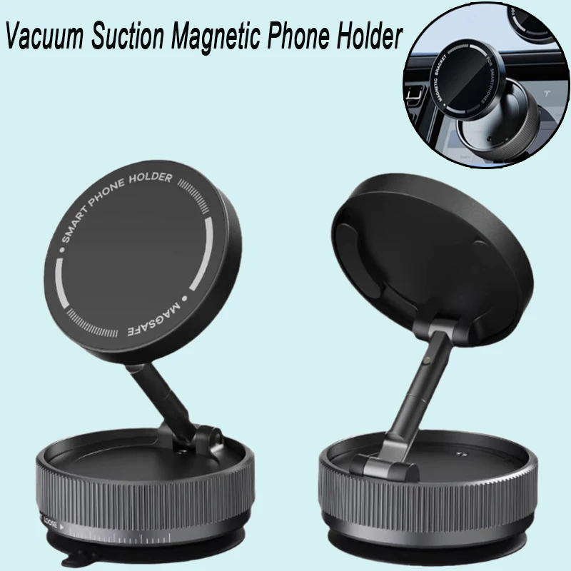 Vacuum Suction Magnetic Phone Holder Magnetic Foldable Phone Mount with 360 Degree Rotation,Handsfree for Car/Smooth Surface
Vacuum Suction Magnetic Phone Holder Magnetic Foldable Phone Mount with 360 Degree Rotation,Handsfree for Car/Smooth Surface