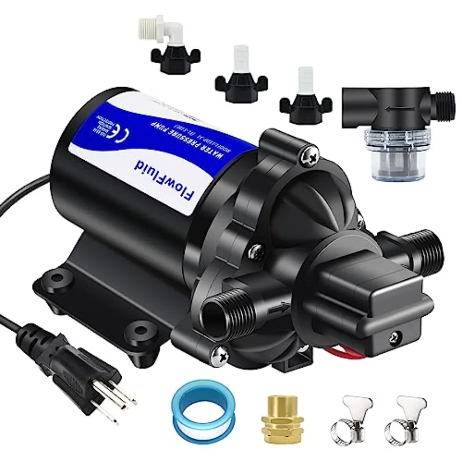 Water Pressure Booster Diaphragm Pump AC for House Fresh Water Transfer Pump with Plug On Demand Self-Priming Water Pump with F
Water Pressure Booster Diaphragm Pump AC for House Fresh Water Transfer Pump with Plug On Demand Self-Priming Water Pump with F