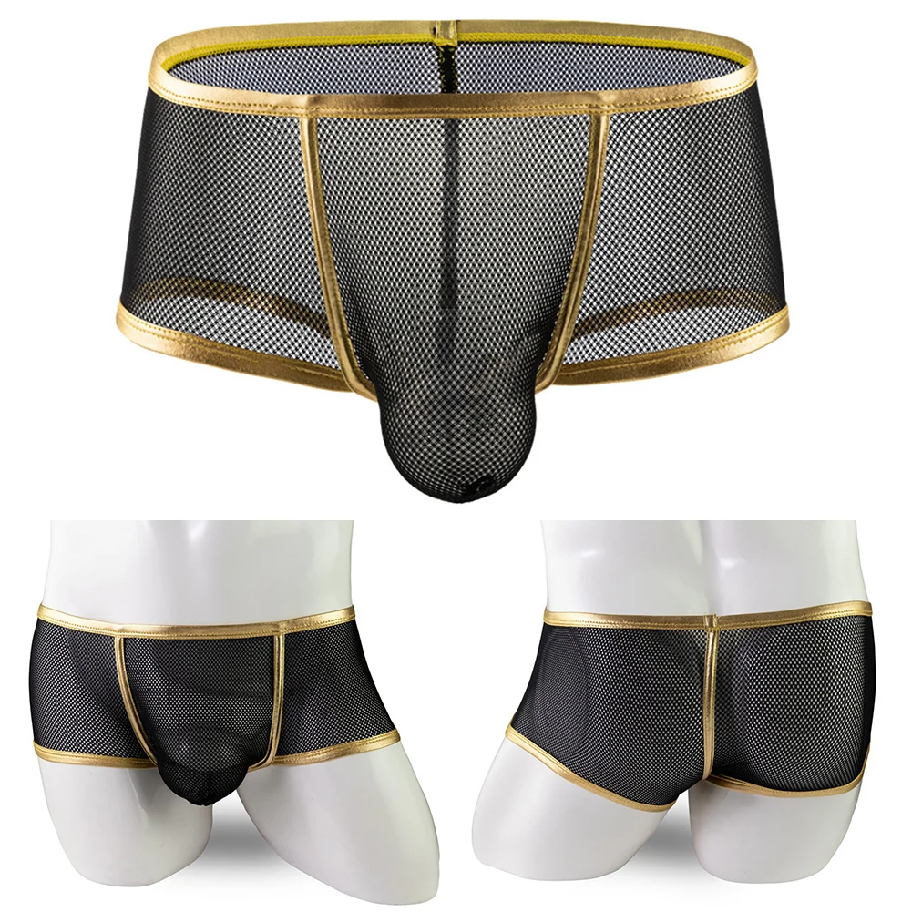 Sexy Flat Boxers Men Mesh U Pouch Underwear Low Waist Briefs Breathable Underpants Panties Lingerie Calzoncillos Hombre
Sexy Flat Boxers Men Mesh U Pouch Underwear Low Waist Briefs Breathable Underpants Panties Lingerie Calzoncillos Hombre