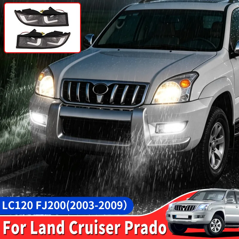 For 2003 2009 Toyota Prado LC120 FJ 120 LED Lens Fog Lights High Brightness Waterproof Exterior Lighting Replacement Accessories
For 2003 2009 Toyota Prado LC120 FJ 120 LED Lens Fog Lights High Brightness Waterproof Exterior Lighting Replacement Accessories