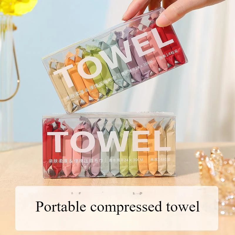 14PCS Color Compressed Towel Portable Travel Essential Towel Quickly Absorb Water Clean and Hygienic Essential Household Items
14PCS Color Compressed Towel Portable Travel Essential Towel Quickly Absorb Water Clean and Hygienic Essential Household Items