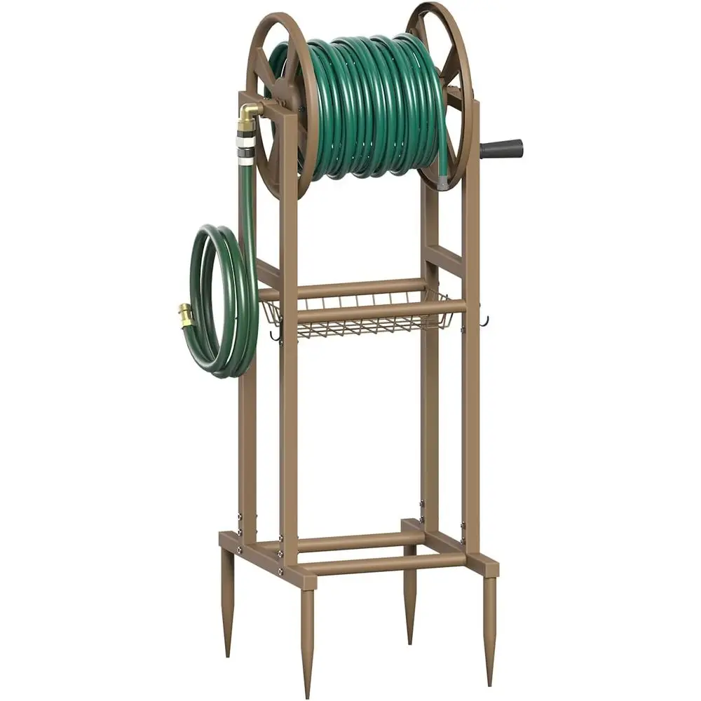 Expandable Garden Hose with 5/8 Diameter, 4 Hooks, Spike Holder, 3.9ft Leader Hose, Brass Fittings, and Detachable Metal Stand,
Expandable Garden Hose with 5/8 Diameter, 4 Hooks, Spike Holder, 3.9ft Leader Hose, Brass Fittings, and Detachable Metal Stand,