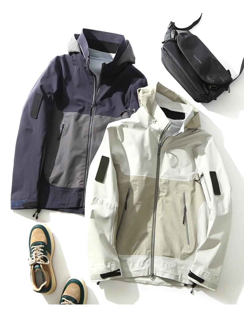 Outdoor Waterproof Windproof Hooded Men's Spring Autumn Casual ell Jaet Climbing Clothes Polyester Long Sve Loose Fit
Outdoor Waterproof Windproof Hooded Men's Spring Autumn Casual ell Jaet Climbing Clothes Polyester Long Sve Loose Fit