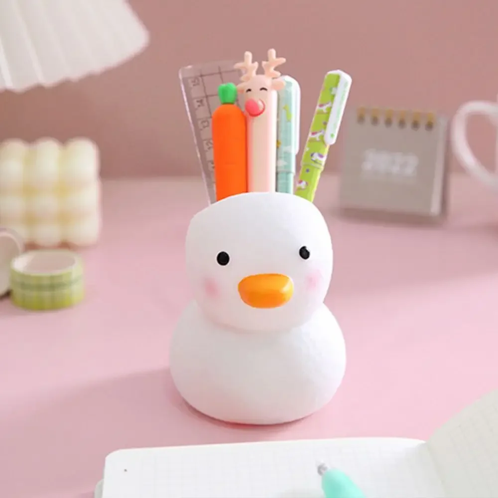 Pen Holder Cute Duck Shape Multifunctional Plastic Cartoon Duck Pencil Pot Container Desktop Storage Organizer Student Supplies 
Pen Holder Cute Duck Shape Multifunctional Plastic Cartoon Duck Pencil Pot Container Desktop Storage Organizer Student Supplies