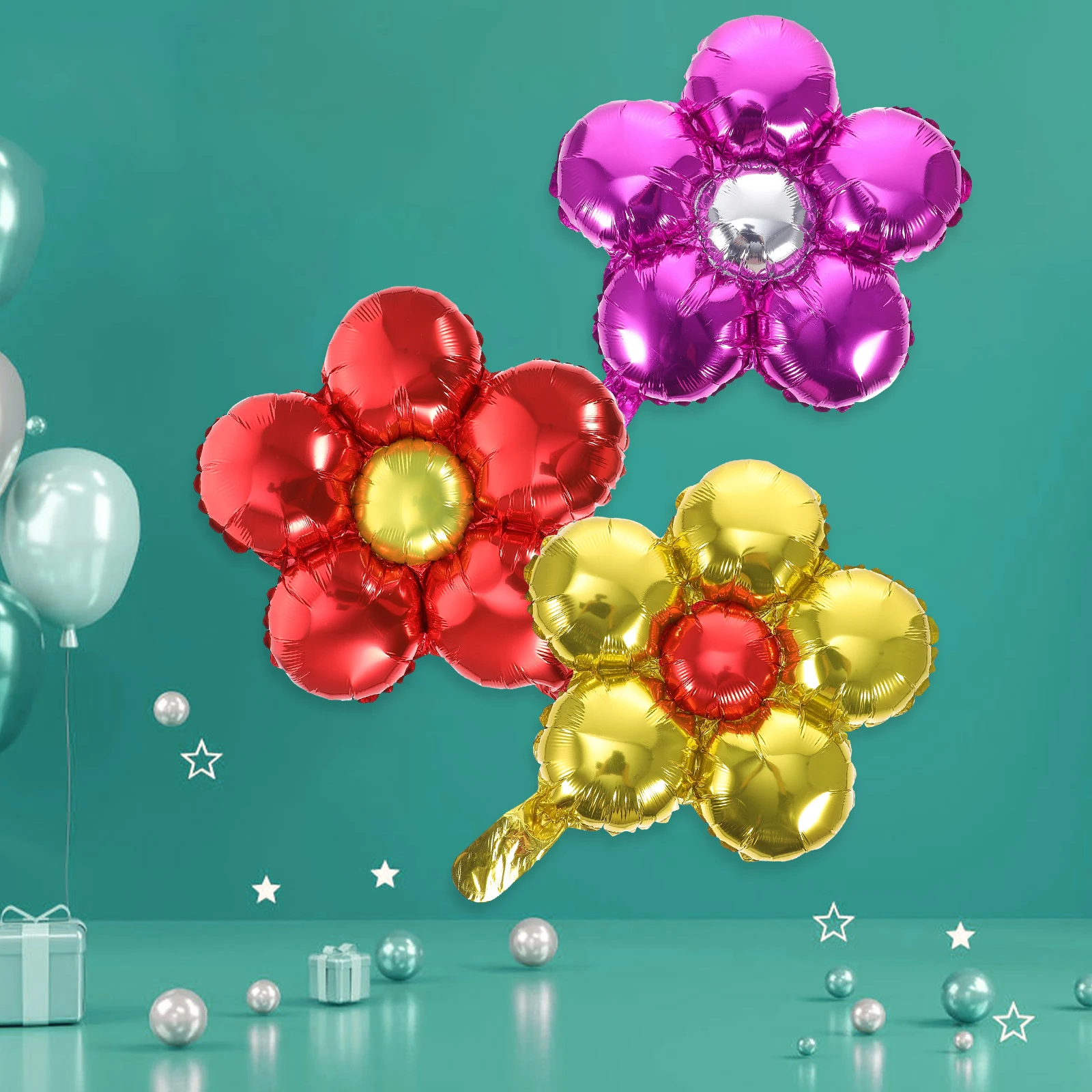 12pcs Aluminum Film Balloons 18 Inch Flowers Colors Kids Birthday Party Decorations Wedding Festival Supplies 
12pcs Aluminum Film Balloons 18 Inch Flowers Colors Kids Birthday Party Decorations Wedding Festival Supplies